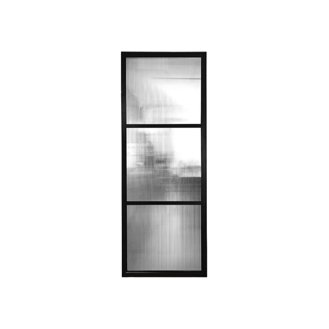 3 Panel Interior Screen - Reeded Glass